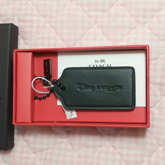 Disney x Coach Red Mickey Mouse Hang Tag Keychain / Bag Charm - Picture 2 of 4